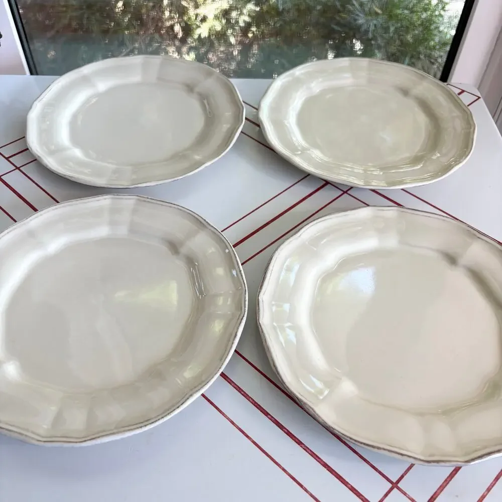 Set of 4 Toscano Cream Noble Excellence Salad Plates